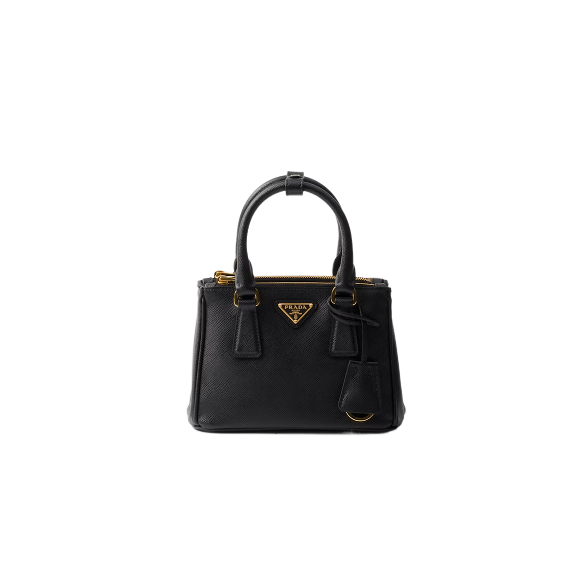Prada Galleria Saffiano leather micro bag [Black]🖤（1 ：1 Replica）