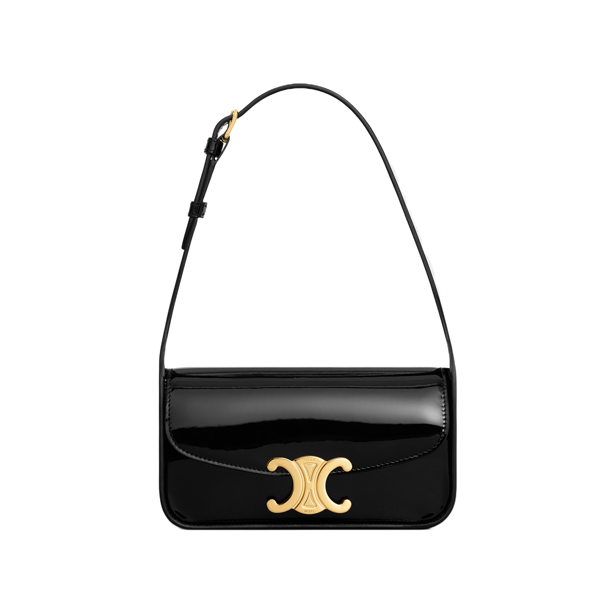 CELINE TERENCE patent leather shoulder bag [Black]🖤（1 ：1 Replica）