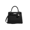 Hermes Kelly 25 Epsom With Silver Hardware [Black]🖤（1 ：1 Replica）