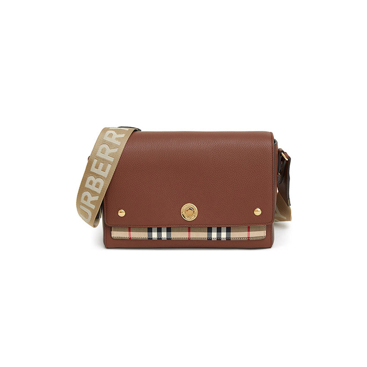 BurBerry Plaid Leather Shoulder Bag  [Brown]🤎（1 ：1 Replica）