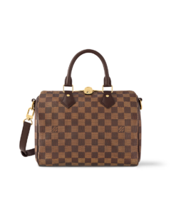 SPEEDY BANDOULIÈRE 25 handle bag [Damier Ebene Canvas]🤎（1 ：1 Replica）