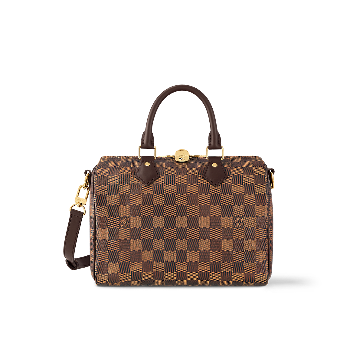 SPEEDY BANDOULIÈRE 25 handle bag [Damier Ebene Canvas]🤎（1 ：1 Replica）