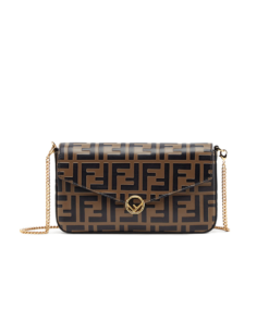 Fendi Cowhide three-in-one chain bag [Brown]🤎（1 ：1 Replica）