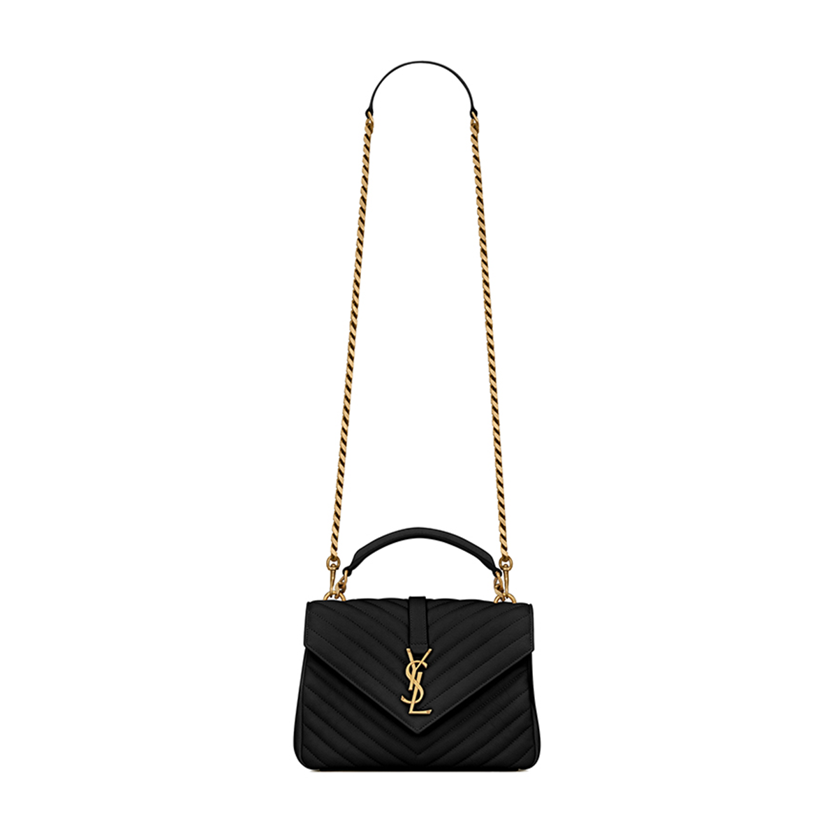 YSL Stylish and versatile crossbody bag in leather [Black]🖤（1 ：1 Replica）