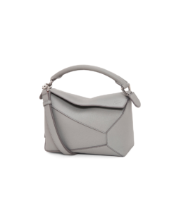 Loewe Small Puzzle bag in soft grained calfskin [Pearl Grey]🩶（1 ：1 Replica）