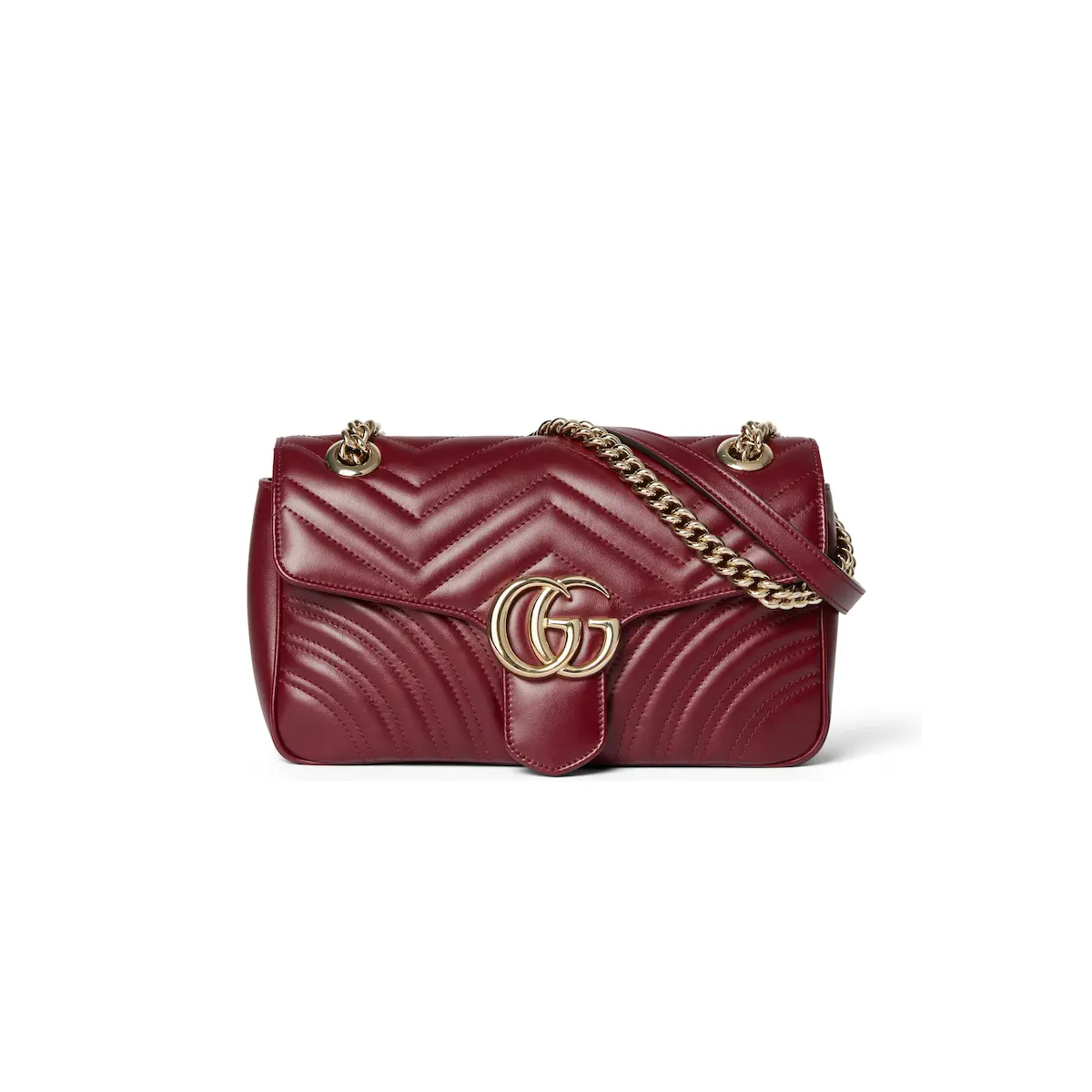 GG Marmont medium shoulder bag [RossoAncora]❤️（1 ：1 Replica）