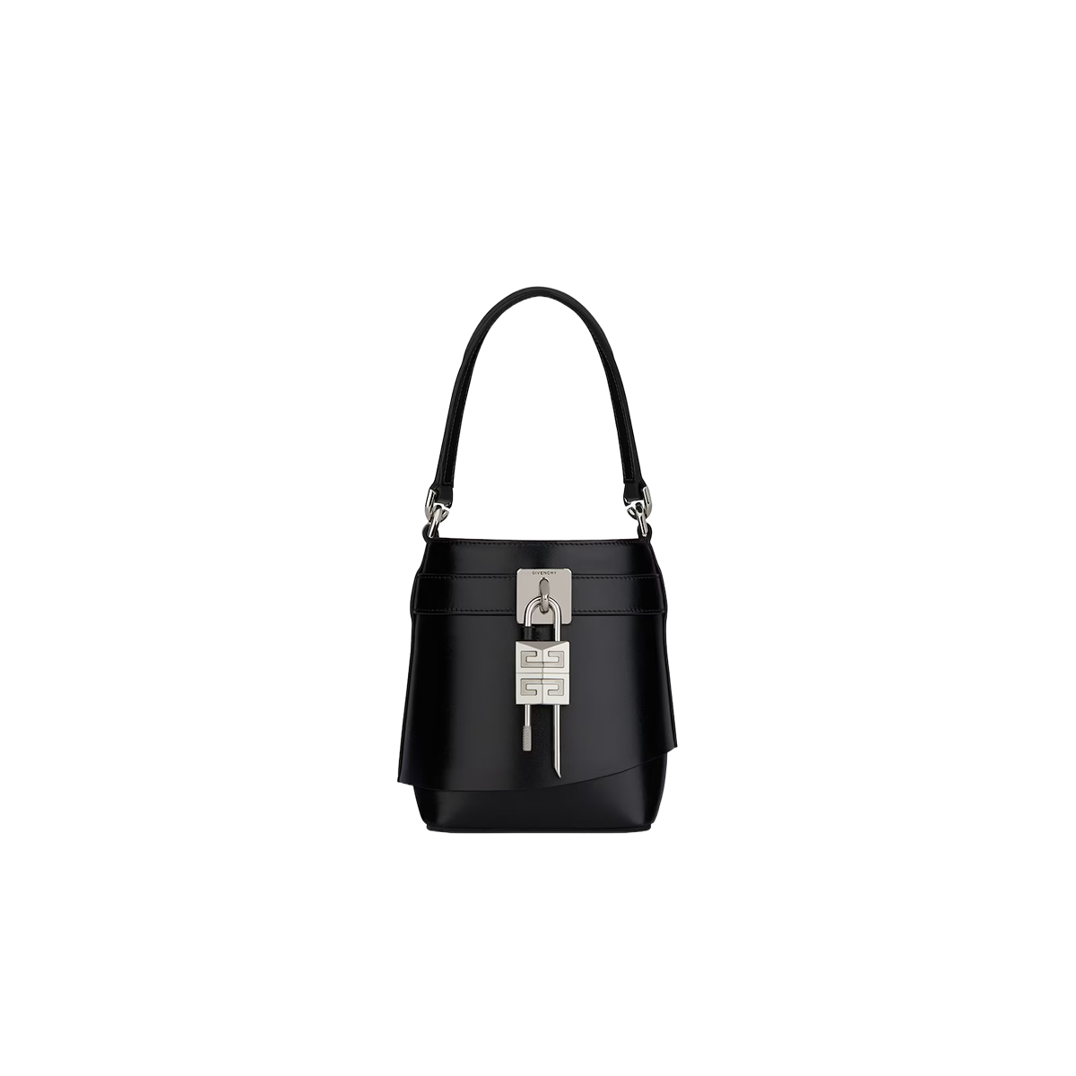 Givenchy Micro Shark Lock bucket bag in Box leather [Black]🖤（1 ：1 Replica）