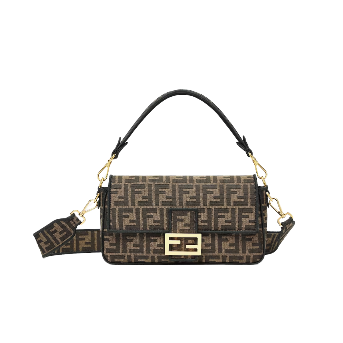 Fendi Baguette FF jacquard fabric bag [Brown]🤎（1 ：1 Replica）