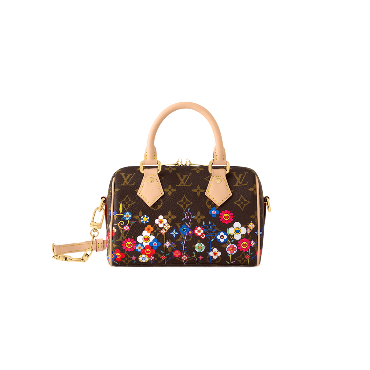 LV x TM Speedy Bandoulière 20 handbag [Multicolore Brown]🤎（1 ：1 Replica）