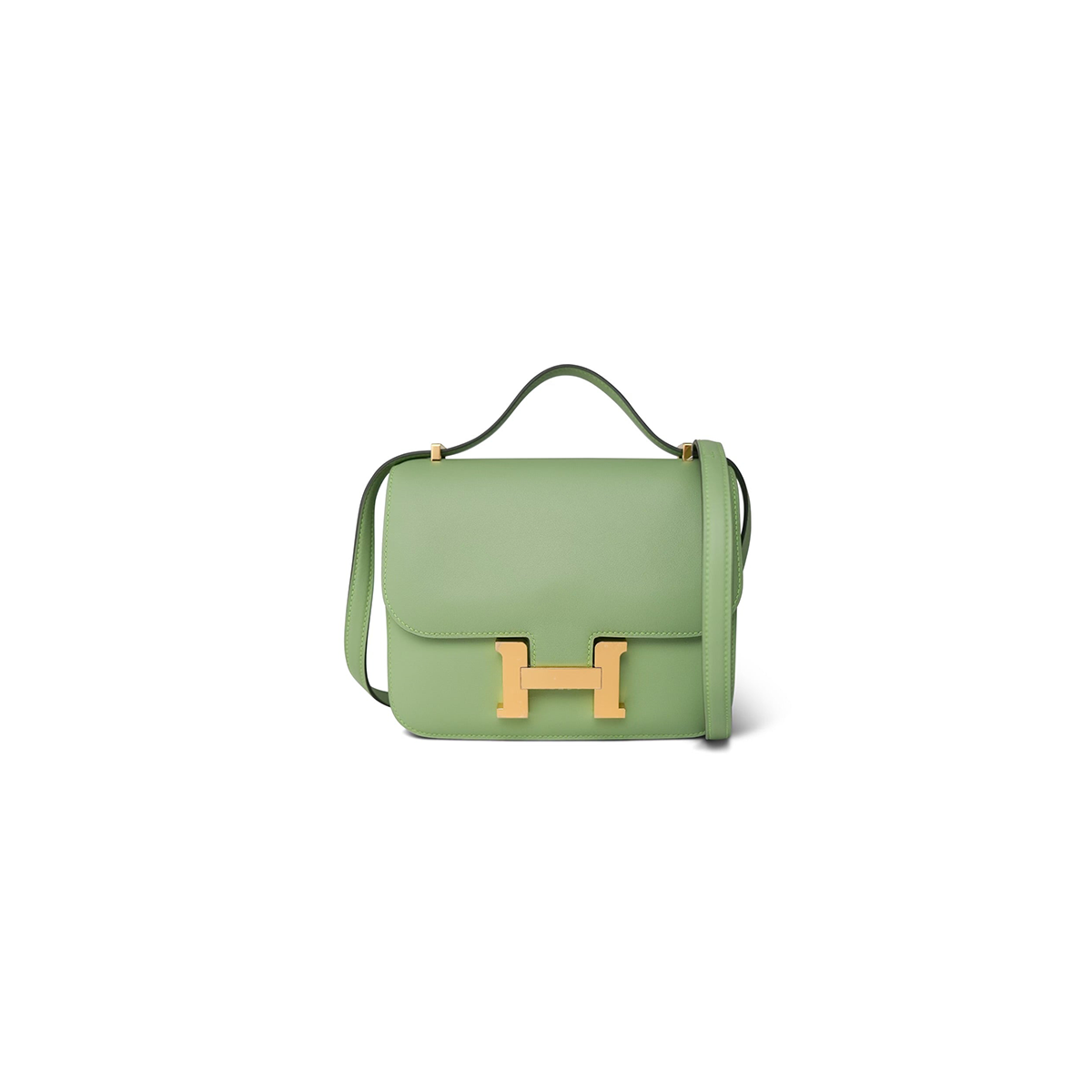 Hermes Constance 18 Vert Criquet Swift Gold Plated B Stamp bag [Green]💚（1 ：1 Replica）