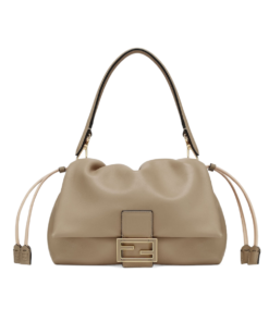 Fendi Mamma Baguette Medium nappa leather bag [Gray]🩶（1 ：1 Replica）