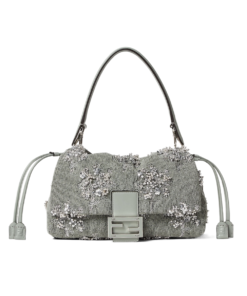Fendi Mamma Baguette Medium Flower Bouquet bag [Green]🩶（1 ：1 Replica）