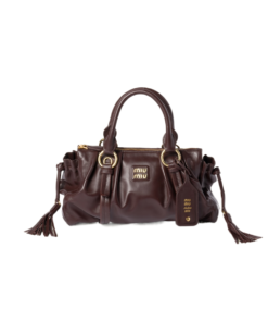 MiuMiu Joie nappa leather bag [Briarwood]🤎（1 ：1 Replica）