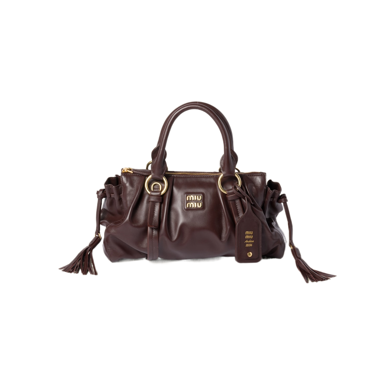 MiuMiu Joie nappa leather bag [Briarwood]🤎（1 ：1 Replica）