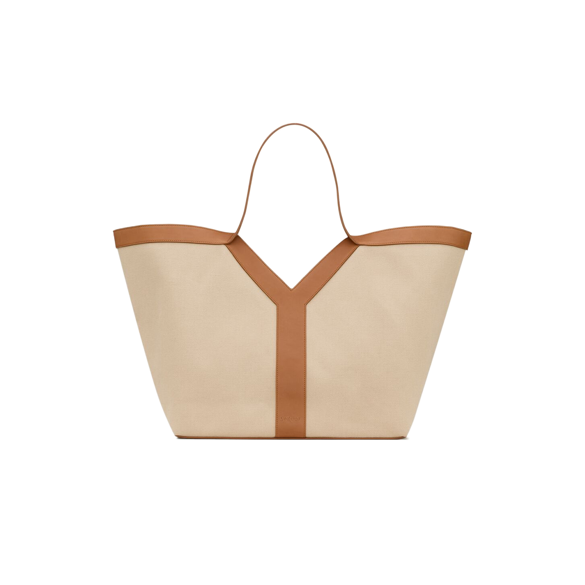 YSL y tote in canvas and leather [Beige]🤎（1 ：1 Replica）