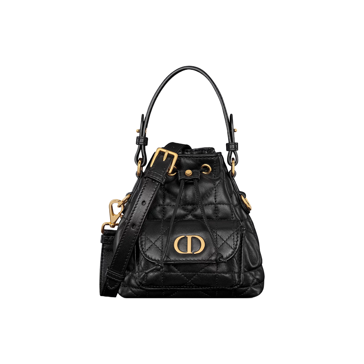 Dior Caro Nano Bucket Bag [Black]🖤（1 ：1 Replica）
