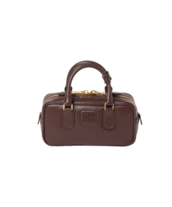 Miu Miu Arcadie leather Regular bag [Briarwood]🤎（1 ：1 Replica）